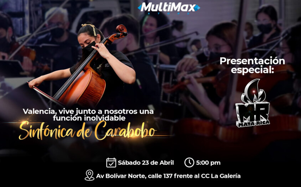 Carabobo Symphony Orchestra and Mata Rica will conquer the people of Carabobo in MultiMax Valencia