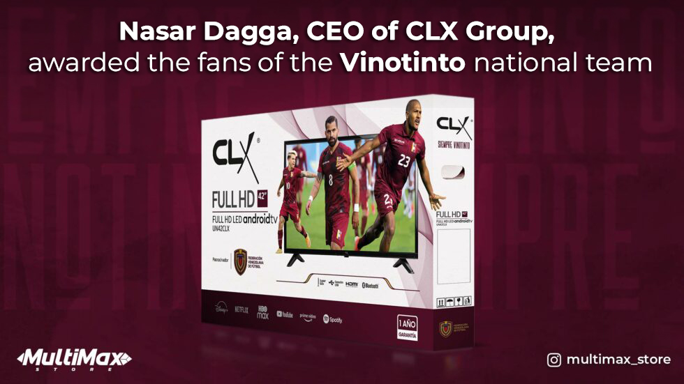 Nasar Dagga, CEO of CLX Group, awarded the fans of the Vinotinto national team