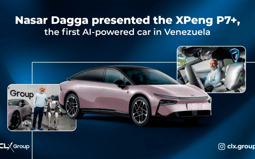 Nasar Dagga presented the XPeng P7+, the first AI-powered car in Venezuela.