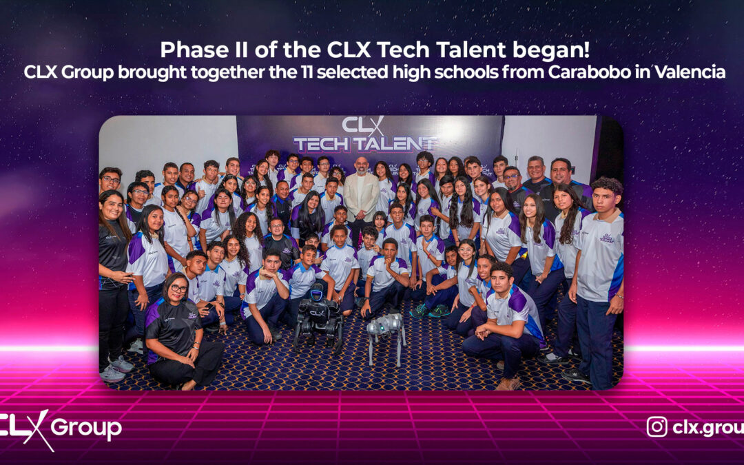 Phase II of the CLX Tech Talent program has begun! The CLX Group brought together the 11 participating high schools from Carabobo in Valencia